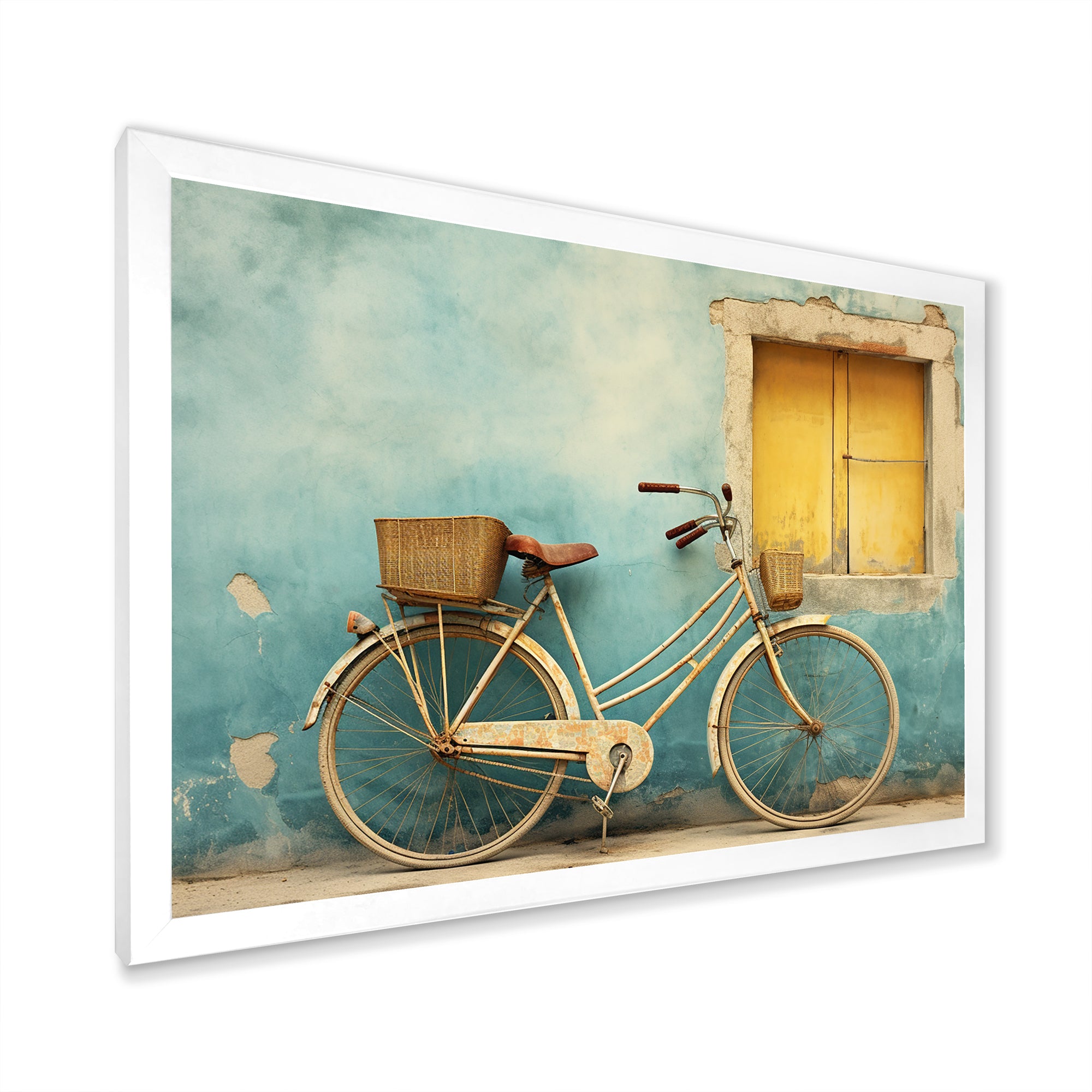 Teal Tour - Bicycle Canvas Wall Art