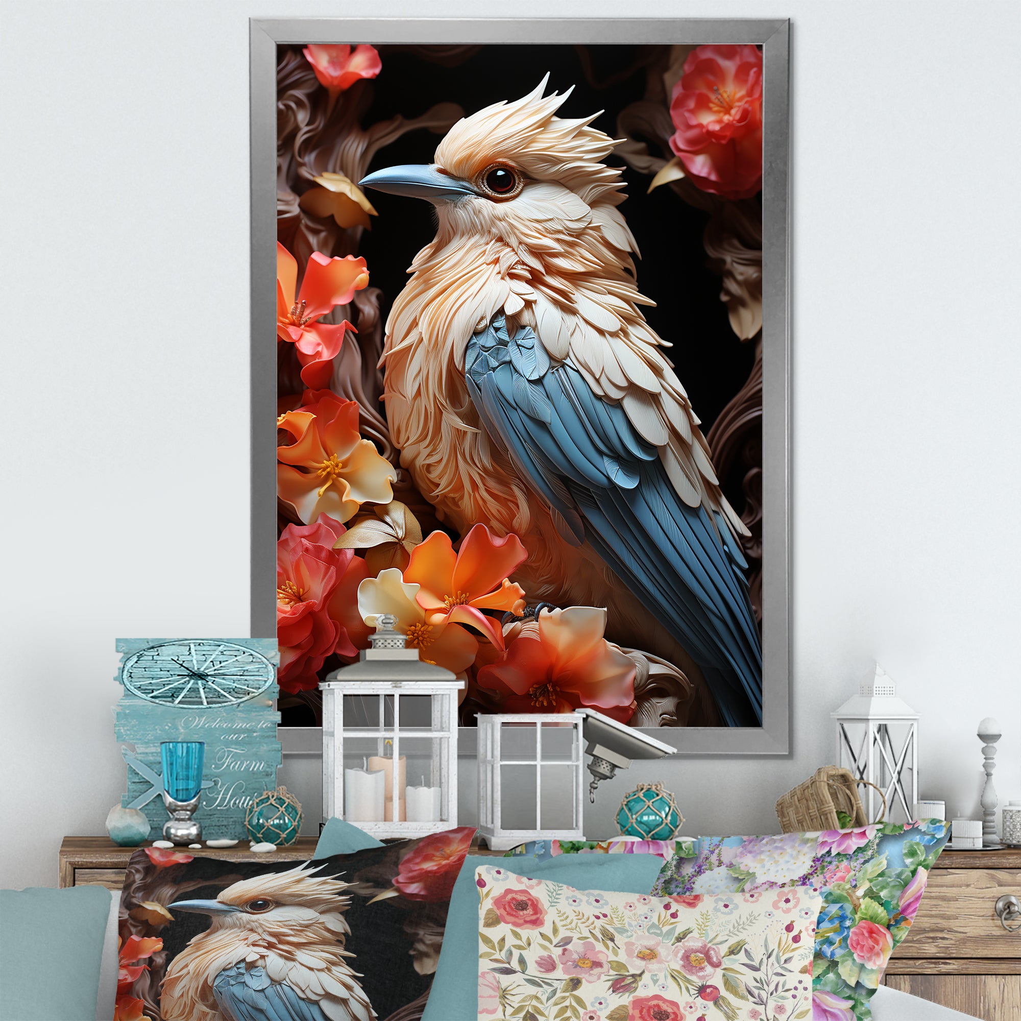 A Pastel Palette Evokes A Feathery Symphony - Bird Wall Art Prints