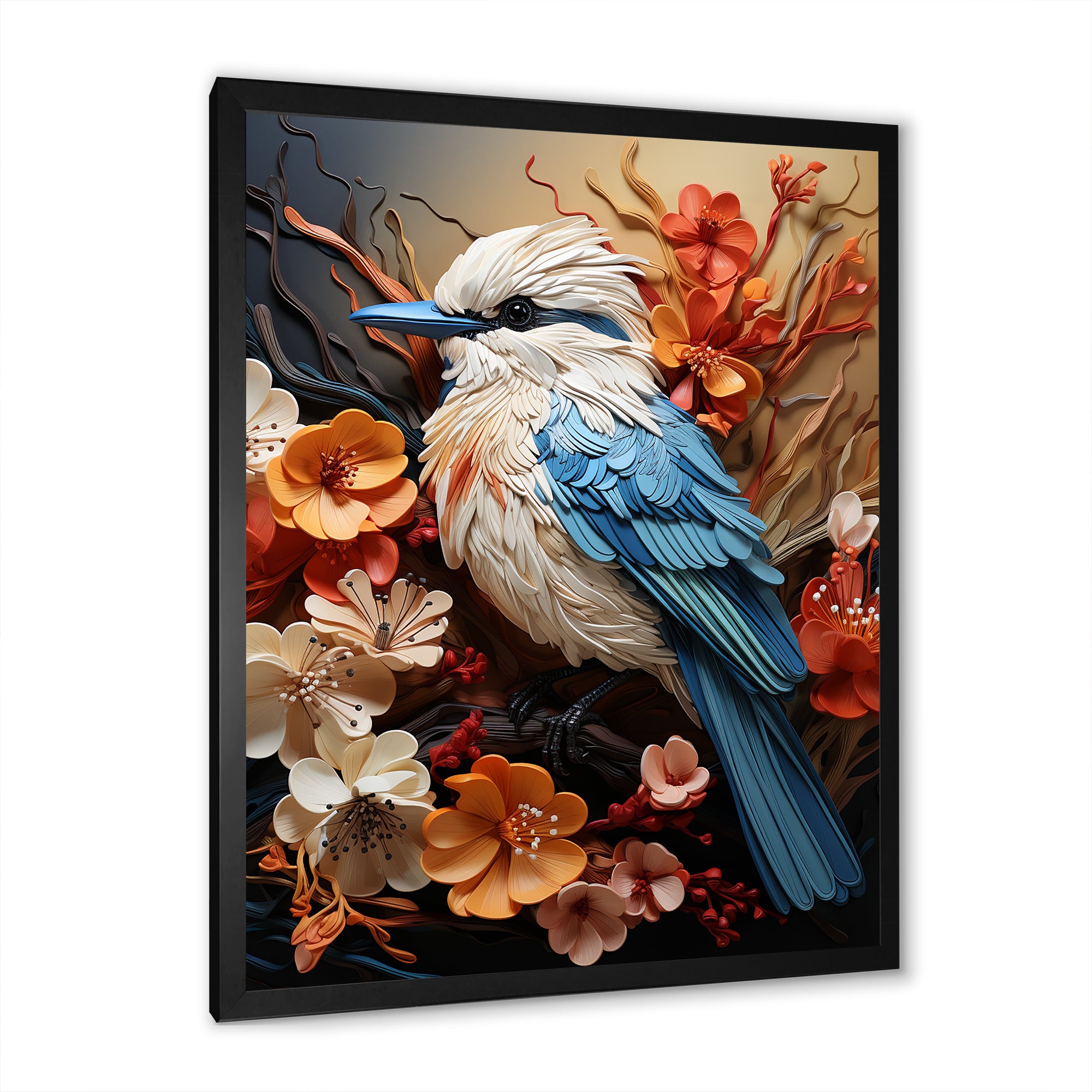 Bold Brushstrokes Convey The Freedom Of Birds - Bird Living Room Wall Art