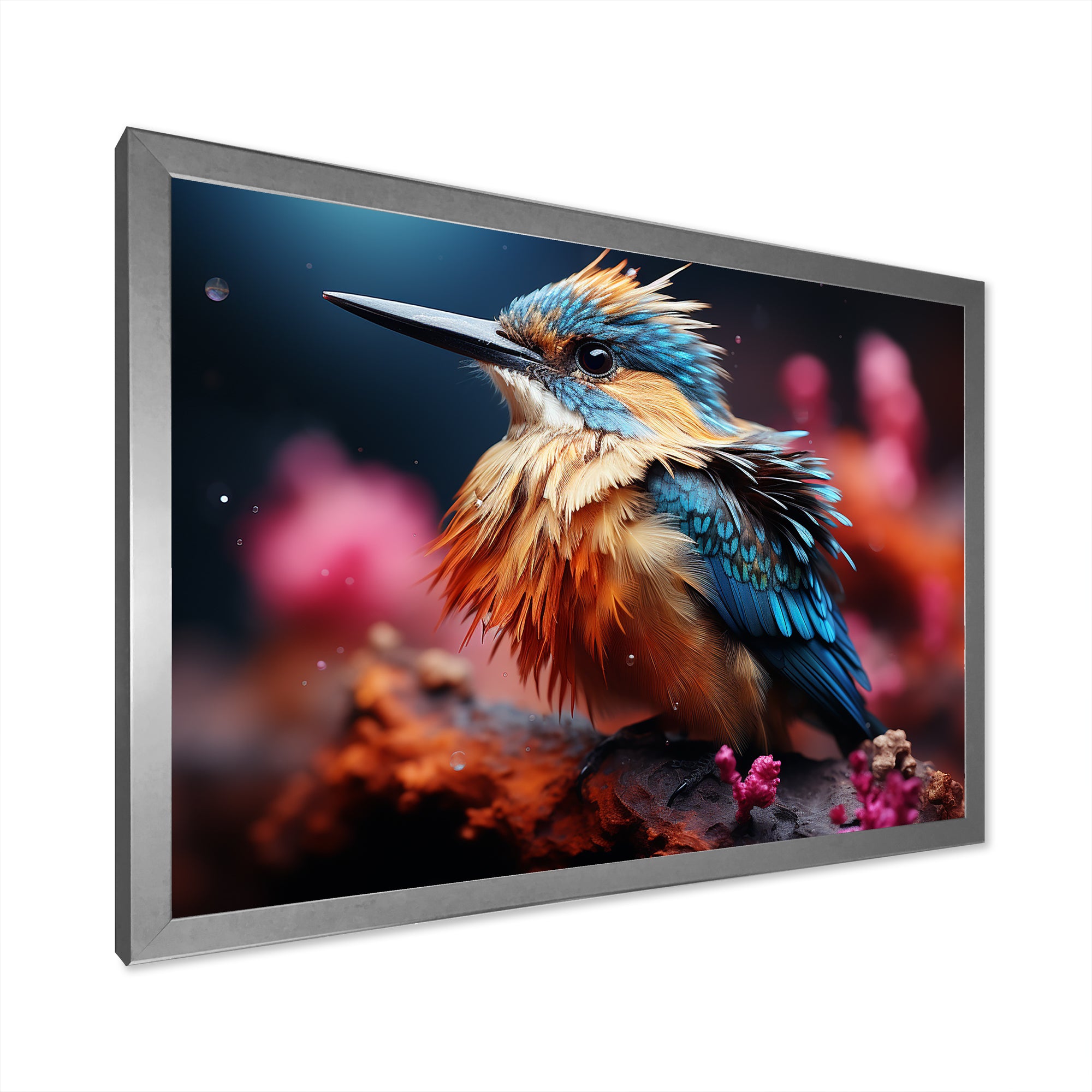 Cosmic Hues Infuse The Birds - Bird Wall Decor