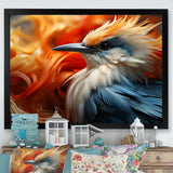 Ethereal Tones Form Abstract Wingspans - Bird Framed Canvas Art