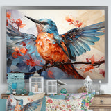 Geometric Birds In Cubist Skies - Bird Canvas Wall Art