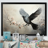 Minimalist Black Flight Of Bird - Bird Wall Art Prints