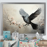 Minimalist Black Flight Of Bird - Bird Wall Art Prints
