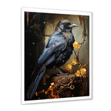Noir Black Shadows Cast A Mysterious Ambiance - Bird Canvas Wall Art