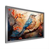 Warm Sunrise Hues An Expressionist Portrayal Bird - Beige Bird Wall Art