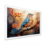 Warm Sunrise Hues An Expressionist Portrayal Bird - Beige Bird Wall Art