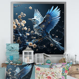 Watery Blues In Capture The Delicate Bird - Bird Home Decor Art