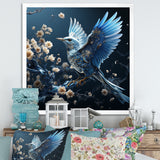 Watery Blues In Capture The Delicate Bird - Bird Home Decor Art
