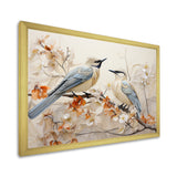 Minimalism Birds Paradise Floral Branch - Bird Floral Bedroom Wall Art