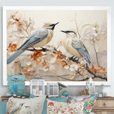 Minimalism Birds Paradise Floral Branch - Bird Floral Bedroom Wall Art