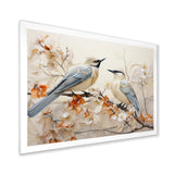 Minimalism Birds Paradise Floral Branch - Bird Floral Bedroom Wall Art