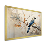 Minimalism Bird On Branch - Bird Floral Wall Decor