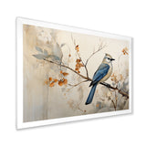 Minimalism Bird On Branch - Bird Floral Wall Decor