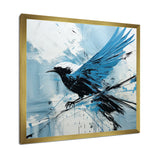 Blue Bird In Mix Of Colors - Bird Bedroom Wall Art