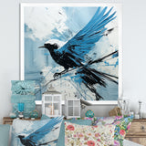 Blue Bird In Mix Of Colors - Bird Bedroom Wall Art
