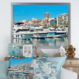 Boats Docked At Port Alicante Spain - Boat Canvas Wall Art