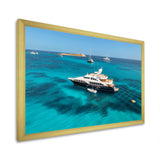 Luxury Yacht On Open Water Adventure - Boat Canvas Wall Art