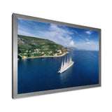 Cruise Ship With Sails In Croatia - Boat Canvas Wall Art