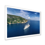 Cruise Ship With Sails In Croatia - Boat Canvas Wall Art