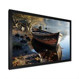 Sailing Charm In The Morning Mist - Boat Sailing Canvas Wall Art