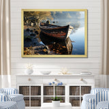 Sailing Charm In The Morning Mist - Boat Sailing Canvas Wall Art