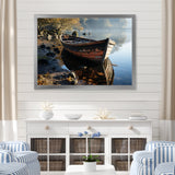 Sailing Charm In The Morning Mist - Boat Sailing Canvas Wall Art