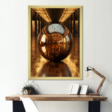 Bronze Bowling Reflections - Bowling Canvas Wall Art