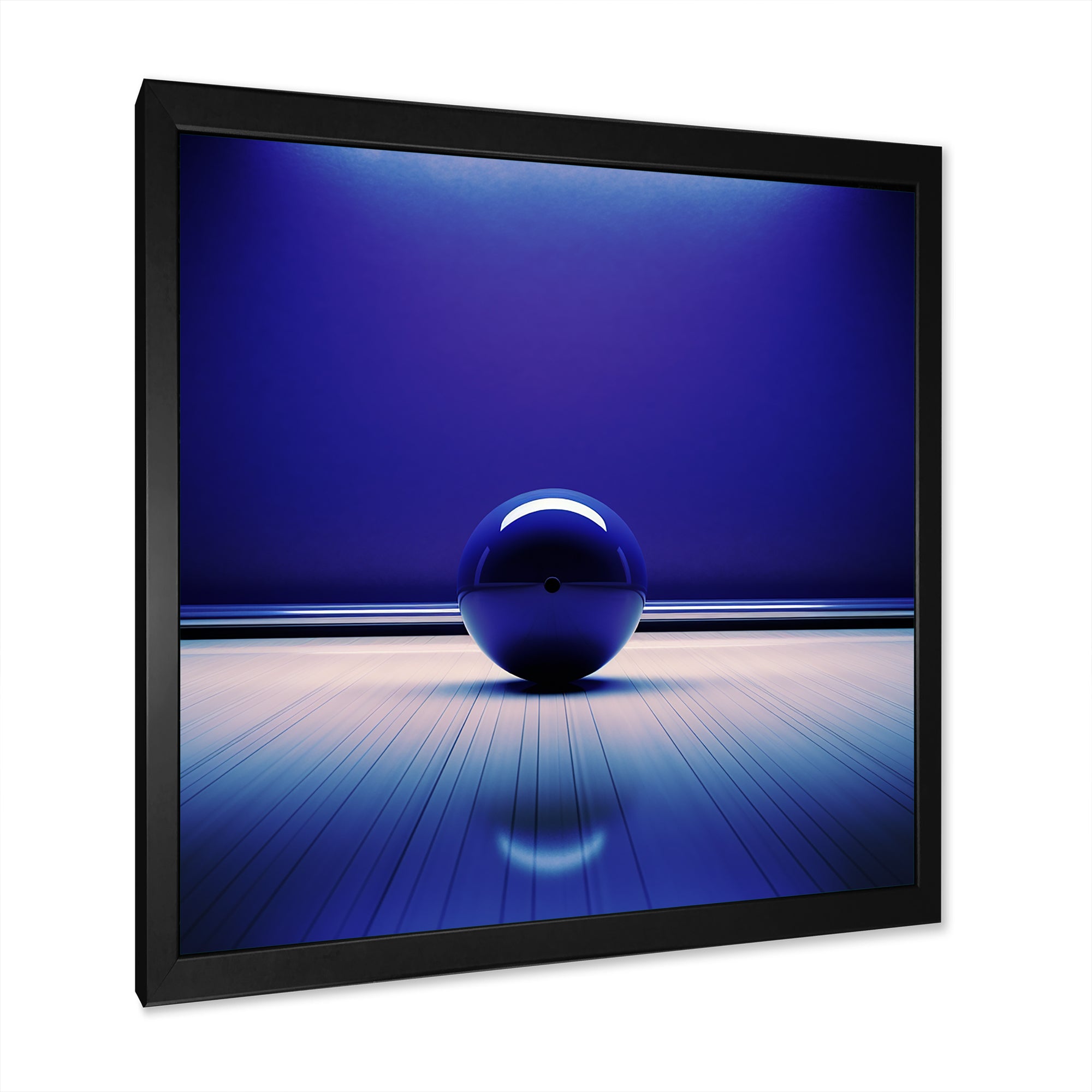 Bowling Indigo Impact - Bowling Canvas Wall Art