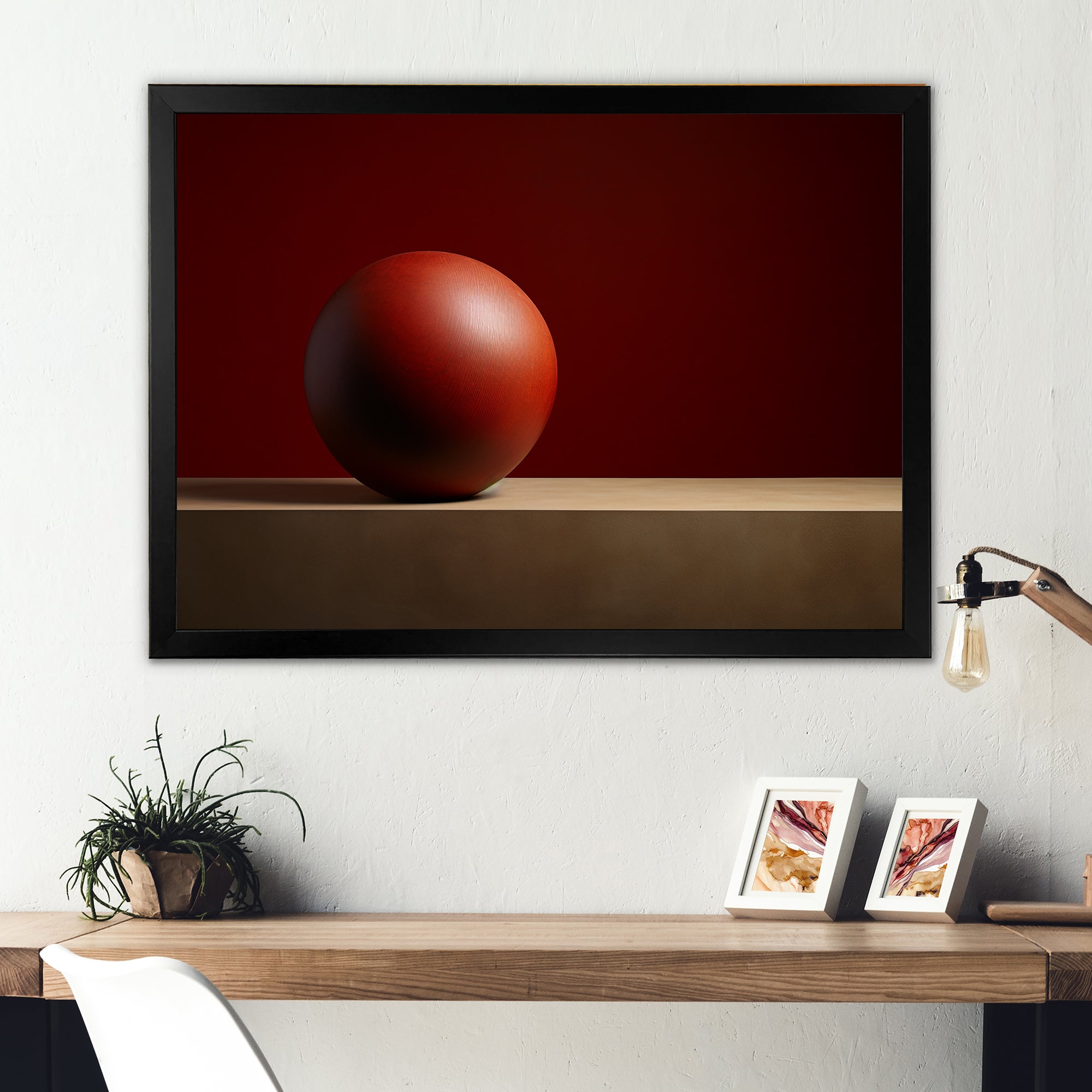 Maroon Momentum Ball - Bowling Canvas Wall Art