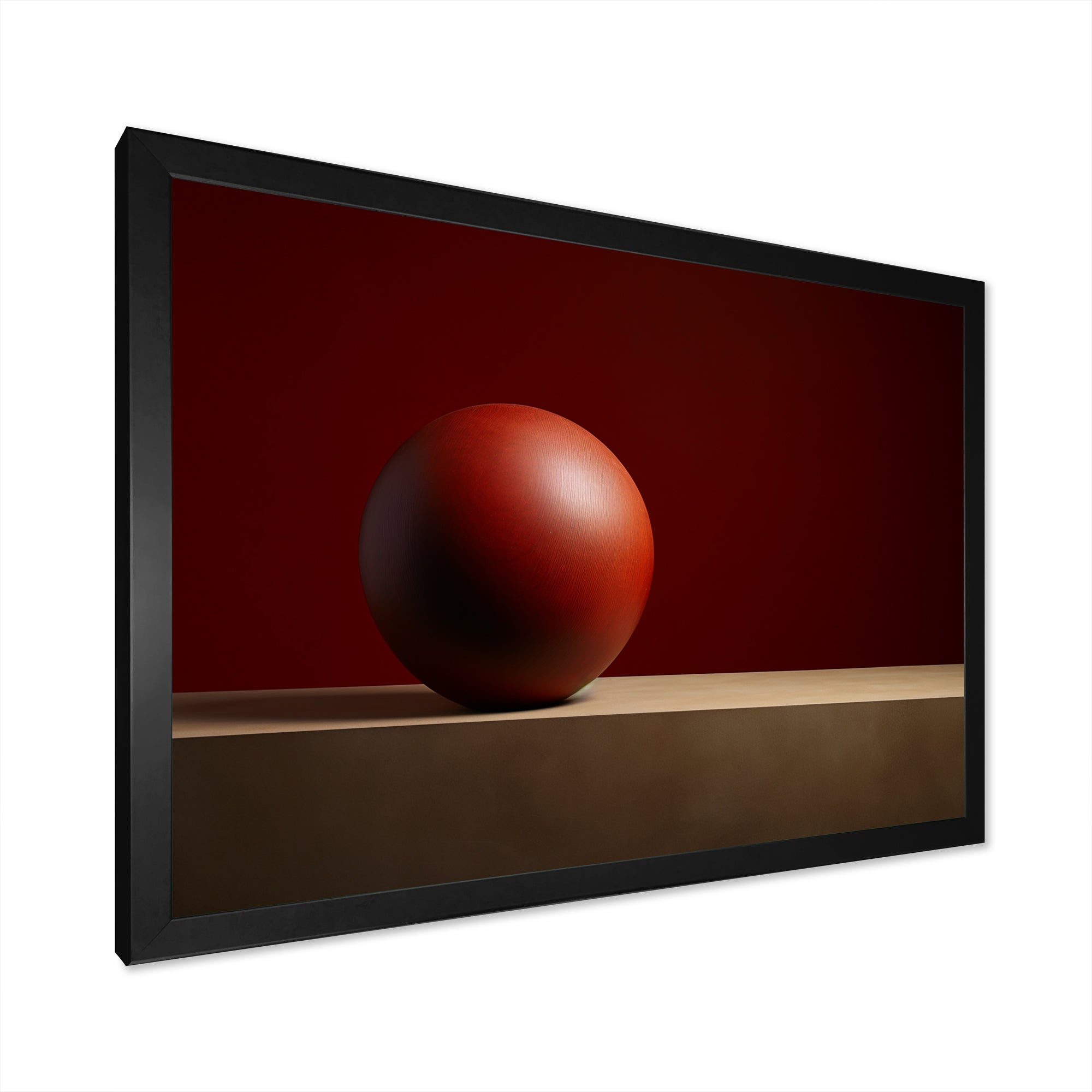 Maroon Momentum Ball - Bowling Canvas Wall Art