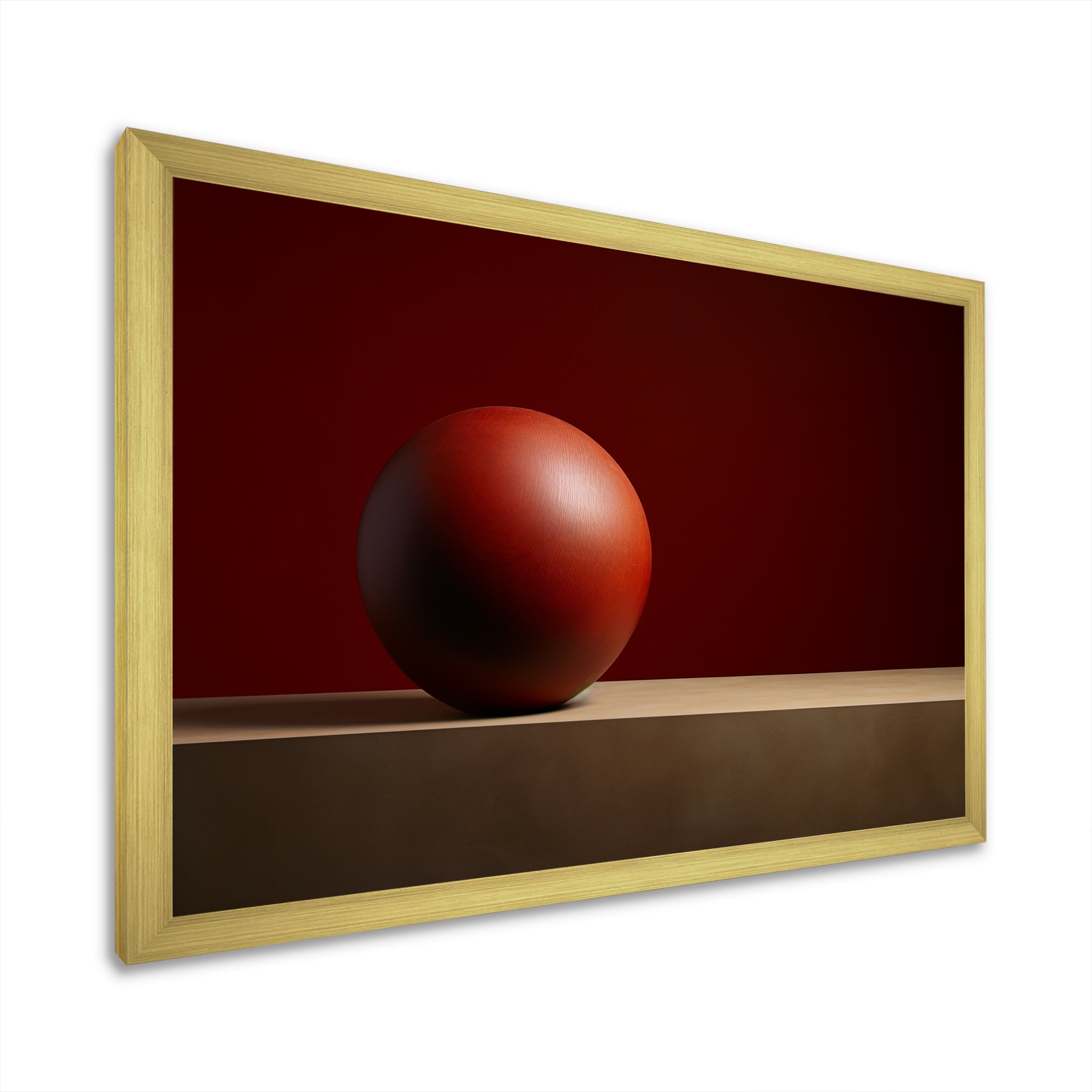 Maroon Momentum Ball - Bowling Canvas Wall Art