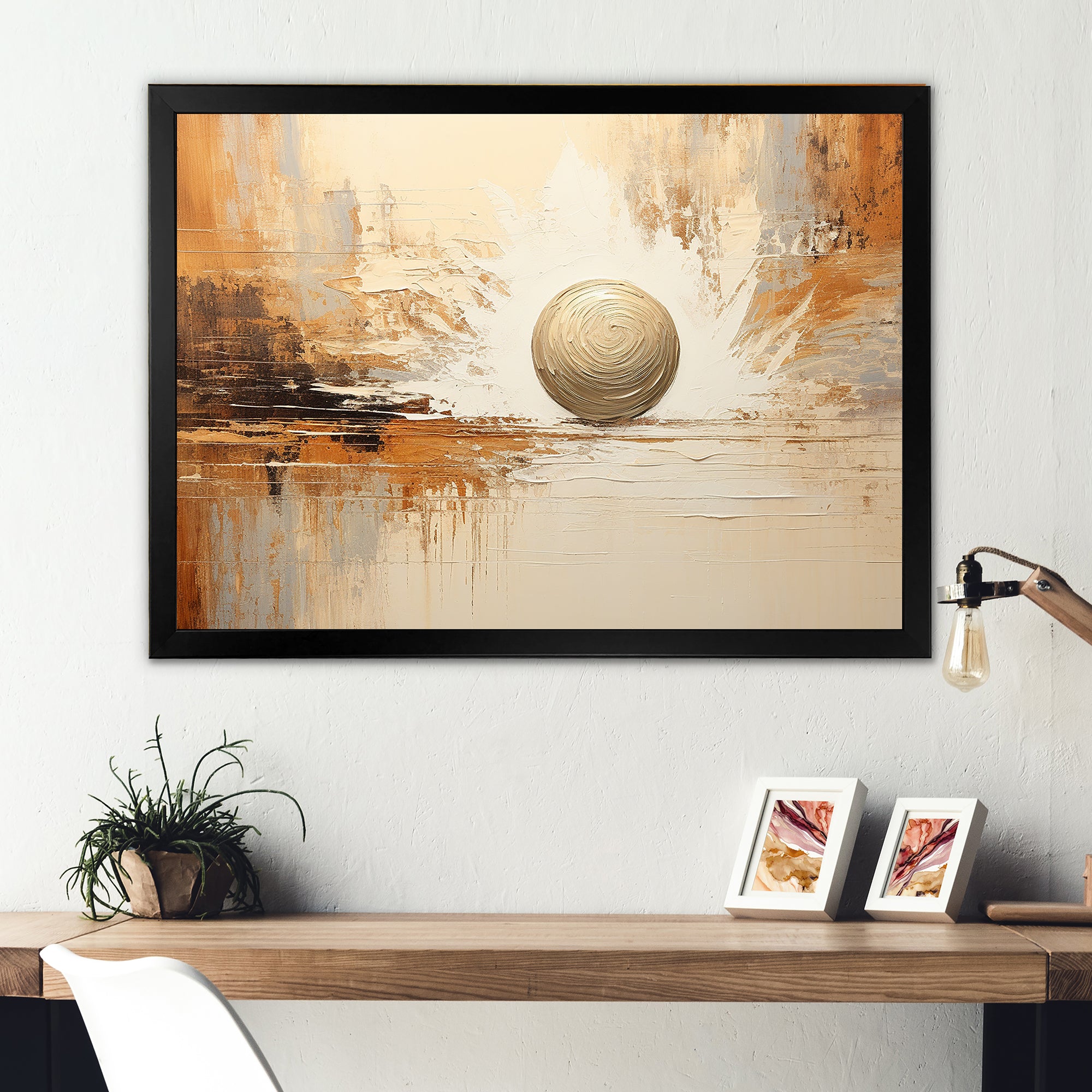 Beige Minimalism Bowling - Bowling Canvas Wall Art