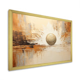 Beige Minimalism Bowling - Bowling Canvas Wall Art