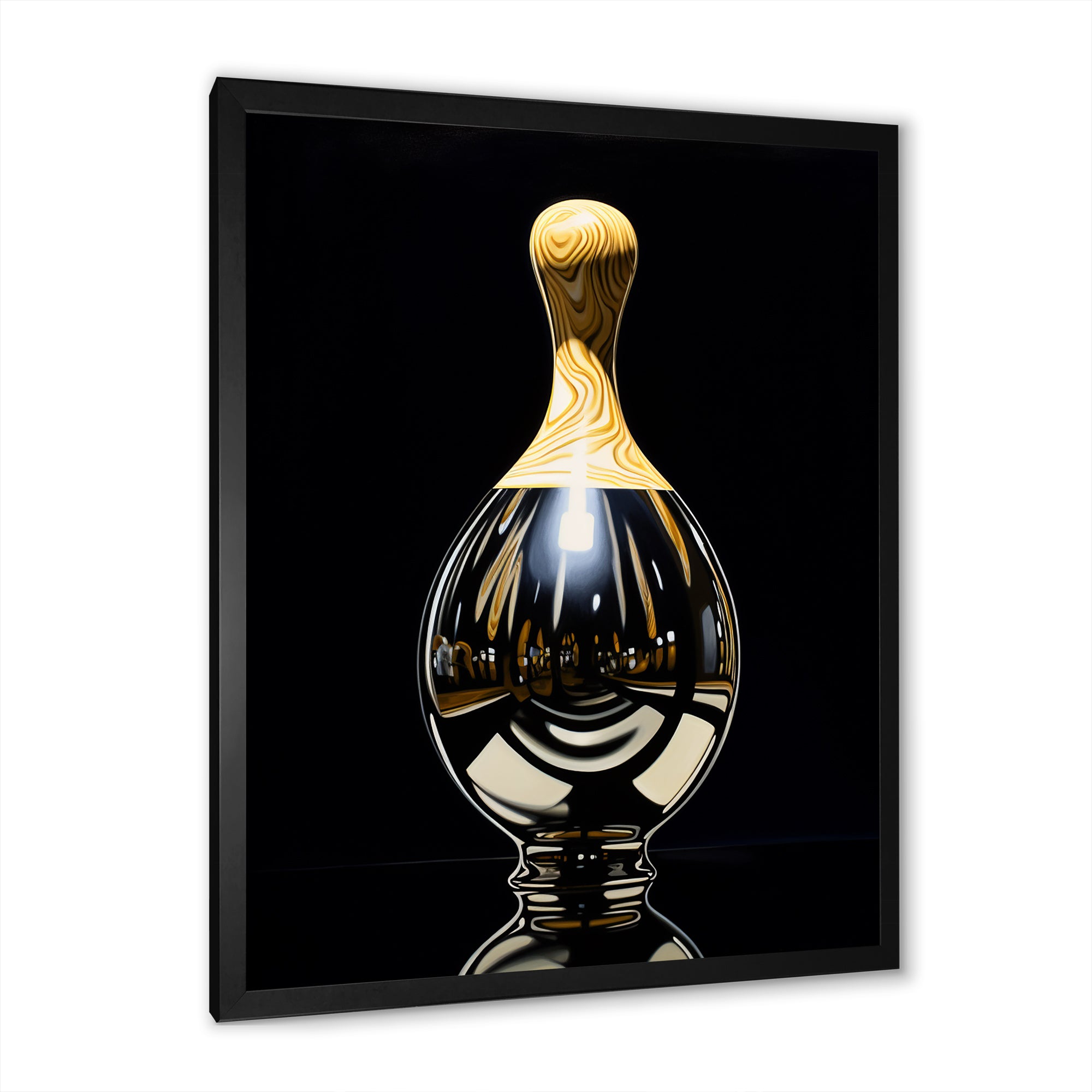 Onyx Overturn - Bowling Canvas Wall Art
