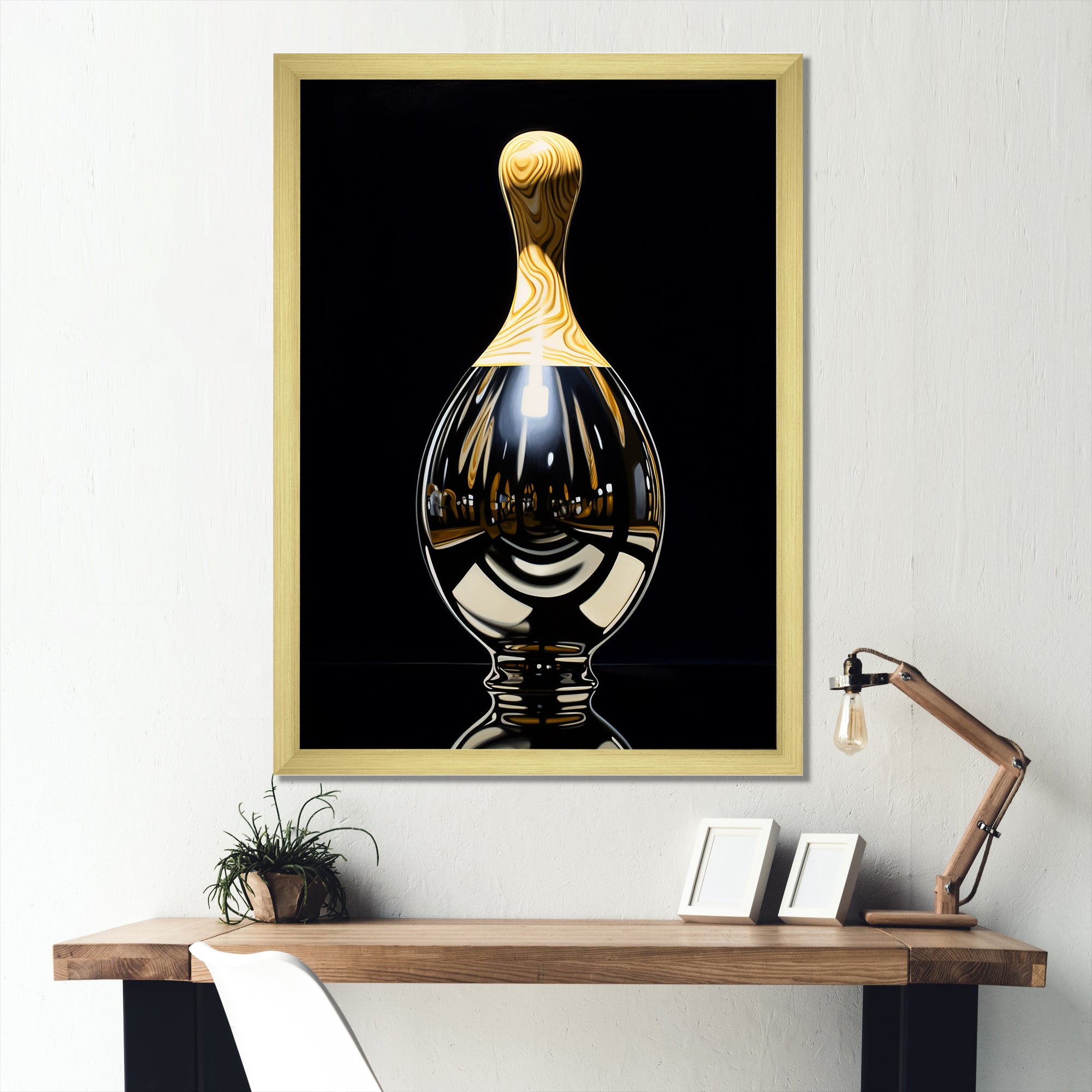 Onyx Overturn - Bowling Canvas Wall Art