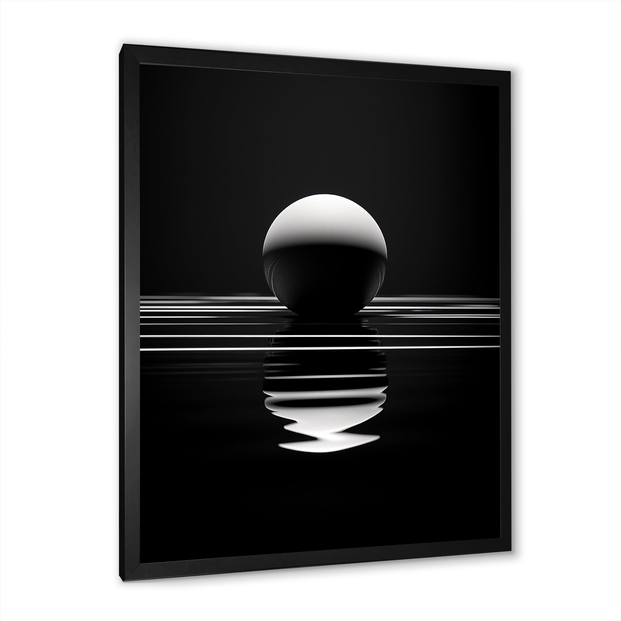 Sapphire Strike Ball Reflection - Bowling Canvas Wall Art