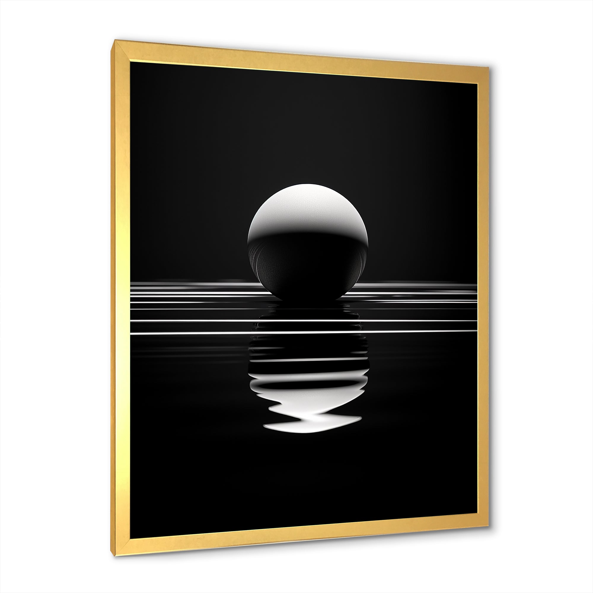 Sapphire Strike Ball Reflection - Bowling Canvas Wall Art