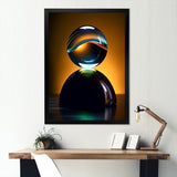 Sapphire Strike Ball Reflection I - Bowling Canvas Wall Art