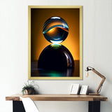 Sapphire Strike Ball Reflection I - Bowling Canvas Wall Art