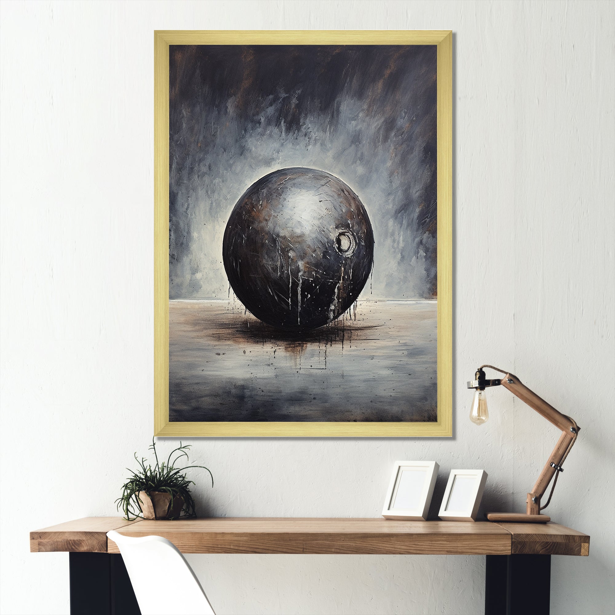 Bowling Slate Strike - Bowling Canvas Wall Art