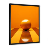 Bowling Tangerine Triumph - Bowling Canvas Wall Art
