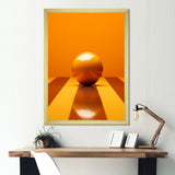 Bowling Tangerine Triumph - Bowling Canvas Wall Art