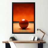 Bowling Tangerine Triumph I - Bowling Canvas Wall Art