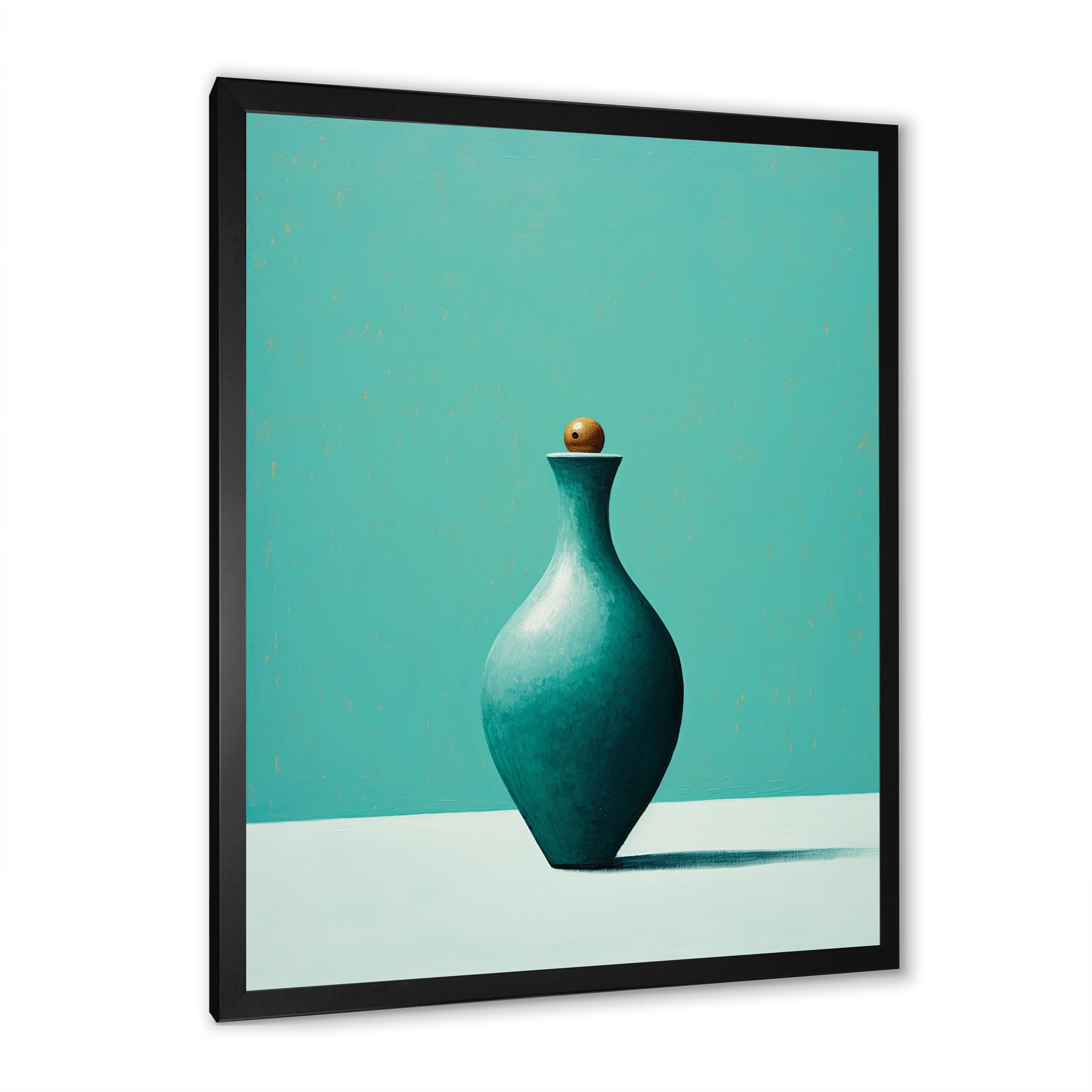 Turquoise Tenpin - Bowling Canvas Wall Art