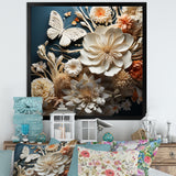 Textured Layers Mixed Media Dance - Butterfly Canvas Wall Art