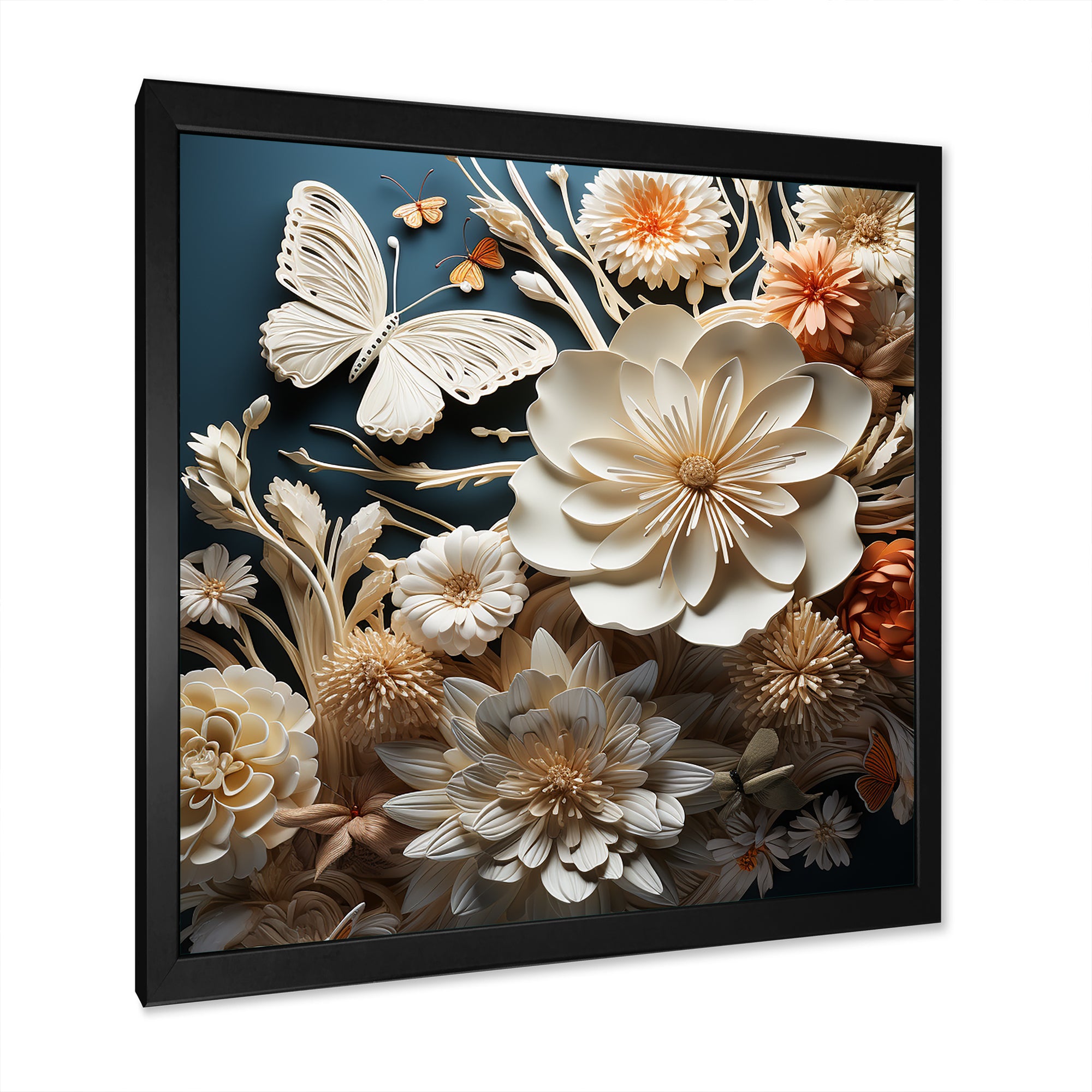 Textured Layers Mixed Media Dance - Butterfly Canvas Wall Art