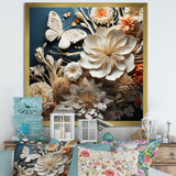 Textured Layers Mixed Media Dance - Butterfly Canvas Wall Art