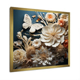 Textured Layers Mixed Media Dance - Butterfly Canvas Wall Art