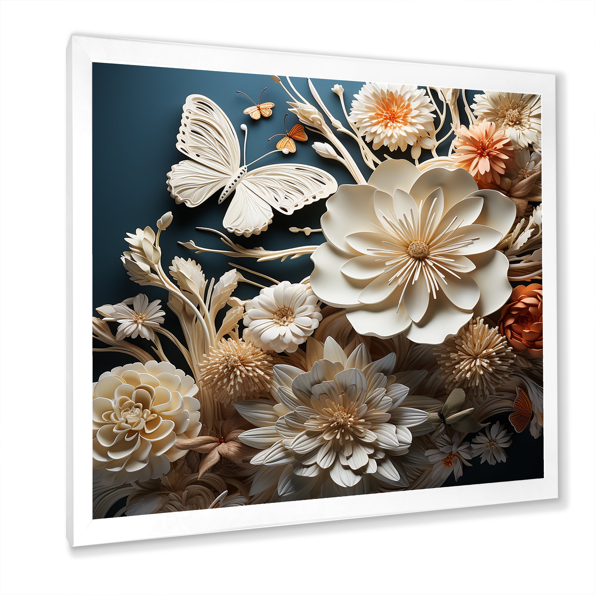 Textured Layers Mixed Media Dance - Butterfly Canvas Wall Art